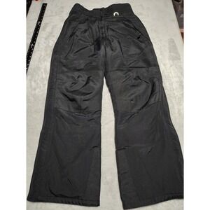 Slalom Ski Pants Ladies S Black Snowboarding Winter Nylon Waterproof Lined